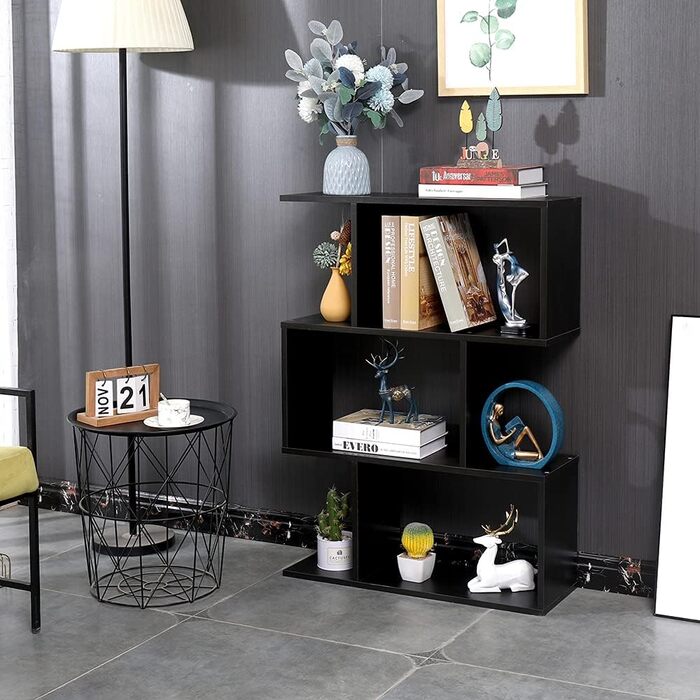 Сучасний двосторонній книжковий стелаж Etnicart Wenge 70x23.5x96 см, дерев'яний, для офісу, дому, дитячої кімнати