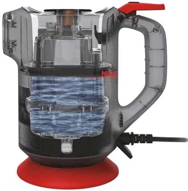 Парова швабра Hoover SGE1000 1000 Вт, сухий та вологий пар, для текстилю та твердих поверхонь, 4 бар, резервуар 0,37 л, 20 хв, 5 м кабель, червоно-титановий, з аксесуарами