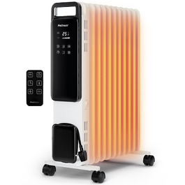 Електричний масляний радіатор Pro Breeze 2500W Smart з 11 секціями, Wi-Fi керуванням, таймером на 24г та термостатом