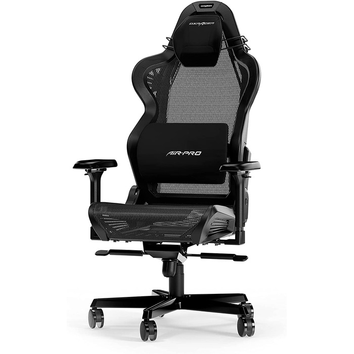 Ігрове крісло DXRacer Air R1S, сітка, чорне, для високих, до 200 см