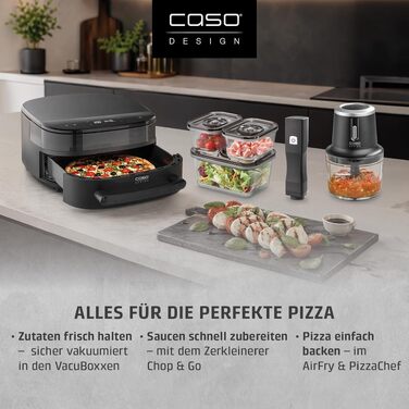 Аерофритюрниця та піца-піч CASO AirFry & PizzaChef з функцією приготування піци