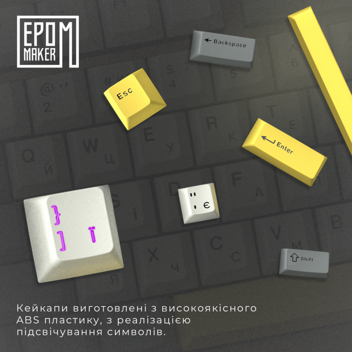 Клавіатура механічна бездротова EPOMAKER AK820 Pro Gift Switch Black (AK820-PRO-B-G)