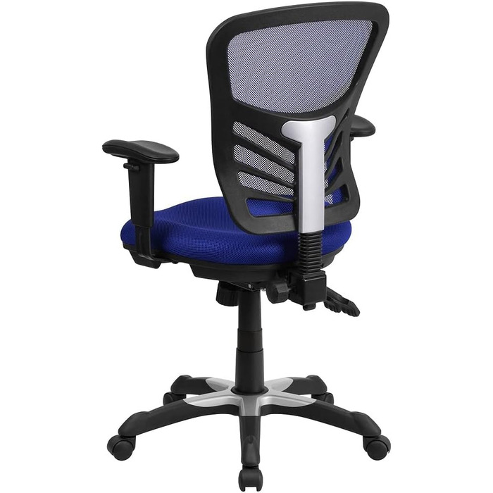 Офісне крісло Flash Furniture, металеве, синє, 69x65x112 см
