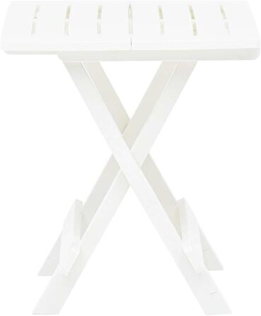Квадратний складаний кемпінговий стіл Made in Italy, 44x50x44 см, білий