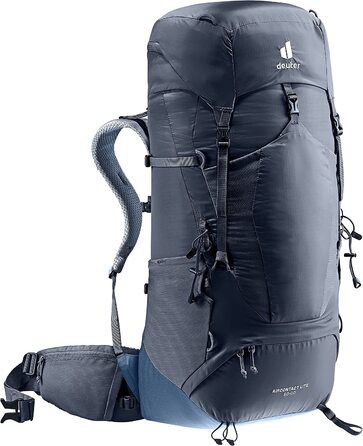 Рюкзак для трекінгу Deuter Aircontact Lite 50+10 л, легкий, чорний-синій