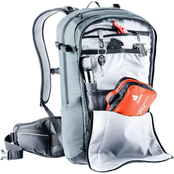 Велосипедний рюкзак Deuter Flyt 14 з протектором, графітово-чорний