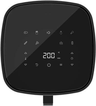 Фритюрниця без олії Cecotec Cecofry 6000 Full, 6 л, 1700 Вт, PerfectCook, 12 режимів, чорний колір