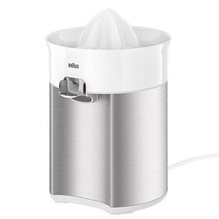 Цитрусовий прес Braun CitrusQuick 5 CJ5050 BK: Електричний, з автоматичним стартом/стопом, антикрапельним носиком, легке очищення, білий