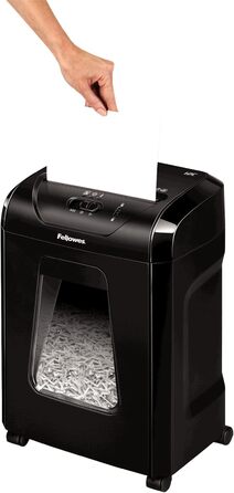 Fellowes знищувач паперу Powershred FS-12C: 12 листів, перехресний шредер, 19 л контейнер, для офісу та дому, знищення кредитних карт, білий