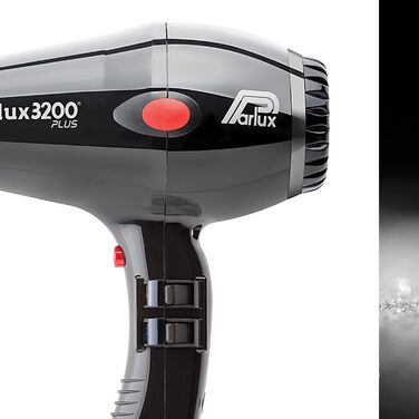 Фен Parlux 3200 Plus чорний, професійний, італійський