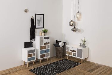 Комод AC Design Furniture Suwen, 48x32x98 см, багатоколірний, дерево