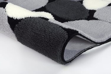 Килимок для ванної Kleine Wolke Stone 60x100 см, чорний
