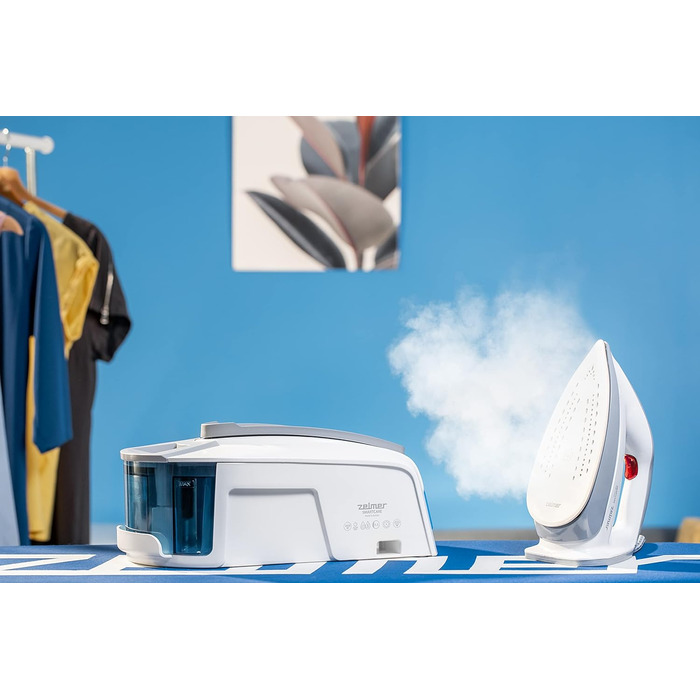 Парогенератор Zelmer ZIS6450 Smartcare, 2400 Вт, 6 бар, 450 г/хв, вертикальне прасування, зроблено в ЄС