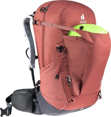 Жіночий туристичний рюкзак Deuter Trail Pro 30 SL, 30 л, червоно-графітовий