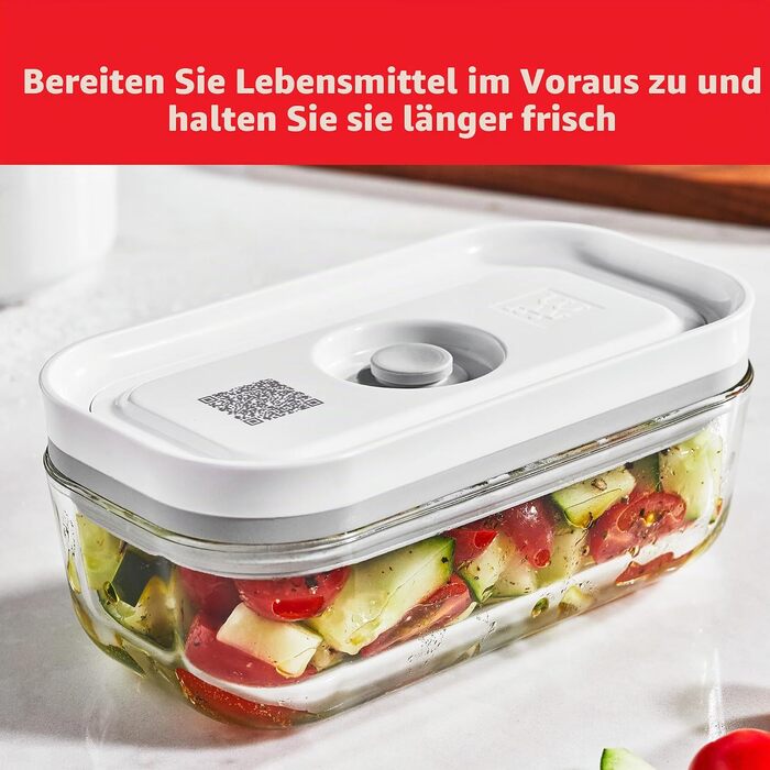 Вакуумний набір скляних контейнерів для зберігання продуктів ZWILLING Fresh & Save, 3 шт.
