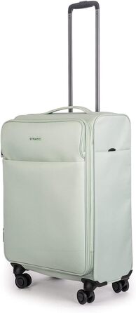 Дорожня валіза Stratic Light+ м'яка, ручна поклажа, 4 колеса, TSA замок, розширювана, м'ятна