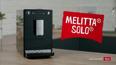 Melitta Solo - кавомашина автоматична, чорна, з регулюванням висоти підставлення, для еспресо та кави Crème