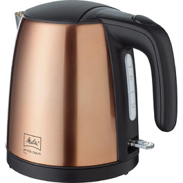 Електрочайник MELITTA Prime Aqua mini, 1 л, 2200 Вт, нержавіюча сталь, купрум