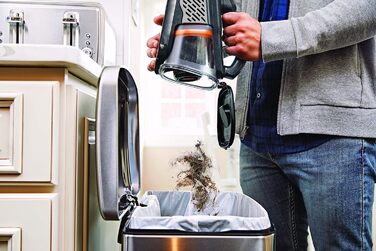 Пилосос ручний Black+Decker Dustbuster Smart Tech 36 Вт·год 18В, циклонний, дві потужності, витяжна щілинна насадка, зарядний кабель з настінним кріпленням