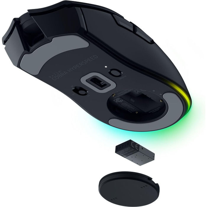 Ігрова миша Razer Cobra HyperSpeed: легка дротова миша з Chroma RGB, оптичними перемикачами 3-го покоління, вагою 57 г, чорна