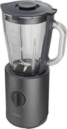 Професійний стаціонарний блендер Grundig Delisia Novus SM 7140, 1,5 л, 800 Вт, 6-лезовий ніж із цирконієвим покриттям, 5 швидкостей + імпульсний режим, нержавіюча сталь