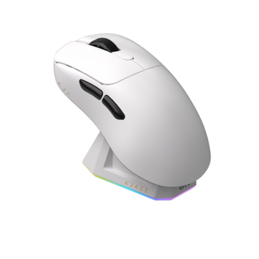 Ігрова бездротова миша Ajazz  AJ179PRO -3 Mod-White-3395-8K Charging Dock