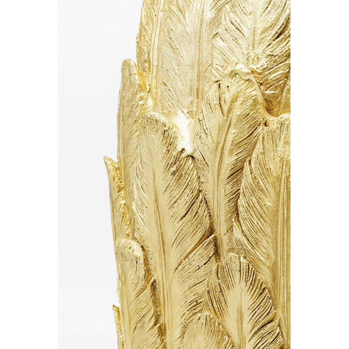 Ваза декоративна Kare Design Feathers золота, 92x35x35 см – сучасний стиль для вітальні