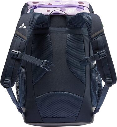 Дитячий рюкзак VAUDE Puck 10 л для хлопчиків і дівчаток, туристичний, водонепроникний, з дощовиком і лупою, синій/пастельно-ліловий