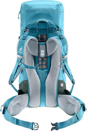 Рюкзак для трекінгу Deuter Aircontact Lite 35+10 SL для жінок, легкий, Lagoon-ivy, 35+10 л