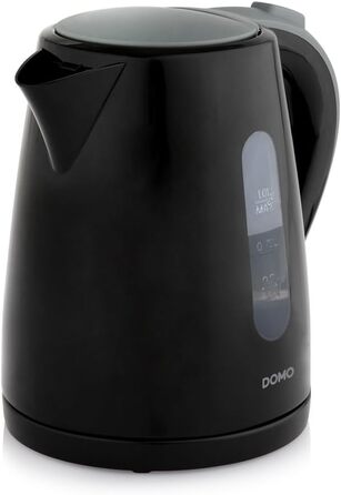 Електричний чайник Domo DO9198WK, 1 л, 2200 Вт, бездротовий, чорний