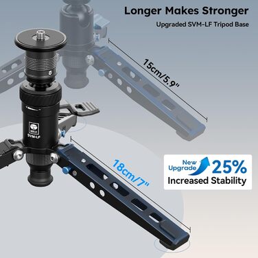 Монопод SIRUI SVM-165P Rapid System, карбоновий, 165 см, з педаллю, швидка фіксація, компактний, до 10 кг