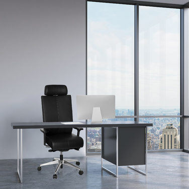 Офісне крісло / поворотне крісло PRO-TEC XXL Шкіра Чорний HJH OFFICE