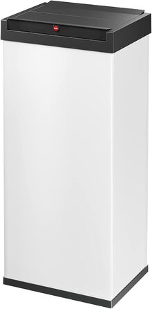Смітник Hailo Big-Box Swing XL 52 л, сталевий, білий, з автоматичною кришкою, з тримачем для пакета, розібраний