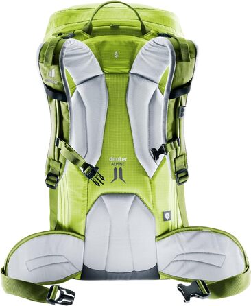 Жіночий туристичний рюкзак Deuter Freerider Pro 32+10 л, для лижних турів, зелено-жовтий