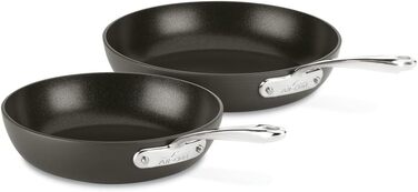 Набір сковорідок All-Clad Essentials, 2 шт., з антипригарним покриттям, 21.6 та 26.7 см, сірий