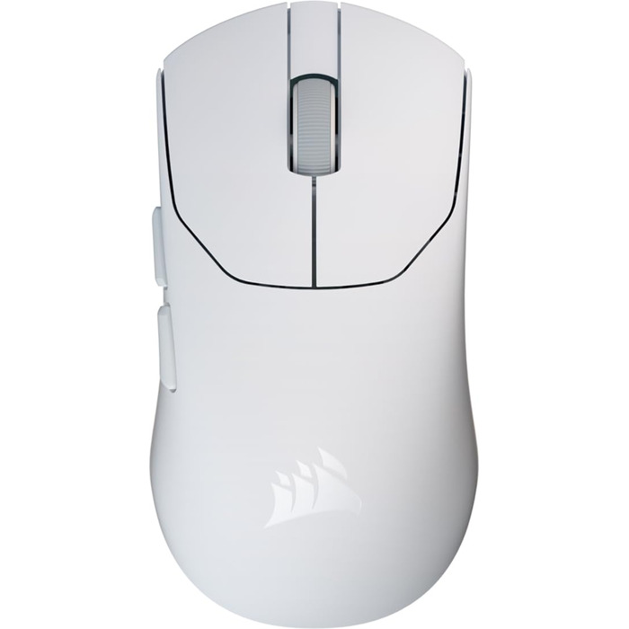 Ігрова бездротова миша Corsair Sabre v2 PRO Ultralight FPS, 33K DPI, 8000Hz Hyper-Polling, механічні перемикачі, вага 36г, біла