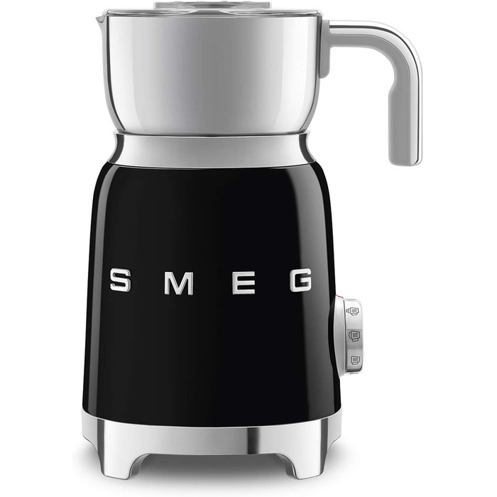 Smeg MFF01CREU Молокозбивач індукційний, 6 програм, 600 мл, чорний