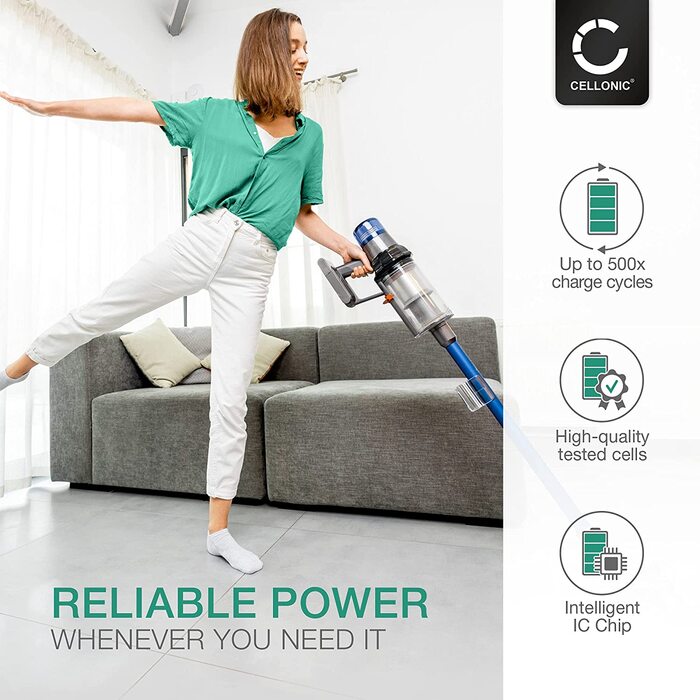 Акумулятор CELLONIC для пилососа Dyson V7 (V7 Motorhead, Animal, Trigger, Total Clean, Motorhead Pro, SV11), 2500 мА·год