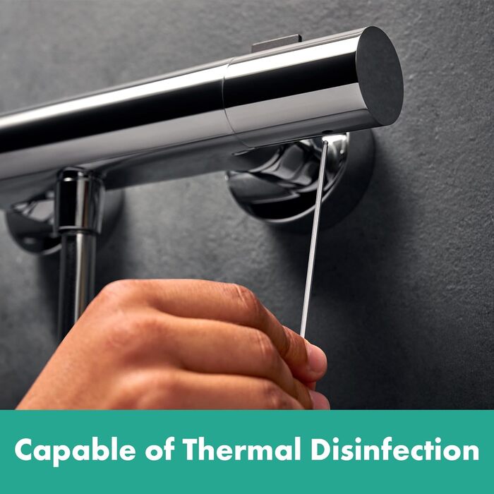 Змішувач для ванної Hansgrohe Ecostat Fine - n Aufputz з термостатом та блокуванням безпеки (SafetyStop) 40°C, для 2 споживачів (Хром)