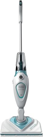 Парова швабра Black+Decker 2-в-1 FSM1616, 1600 Вт, знімна насадка Delta, для гігієнічного та ретельного прибирання, легке керування, 2 серветки в комплекті