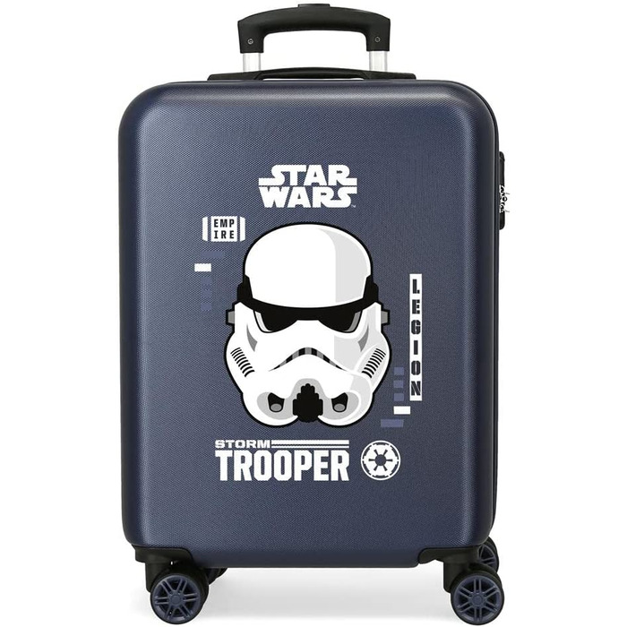 Дорожня валіза Star Wars Storm, синя, 38x55x20 см, ABS, 34 л, 2 кг, 4 подвійні колеса, ручна поклажа