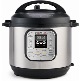 Мультиварка Instant Pot Duo 7-в-1, 5,7 л, електрична скороварка, рисоварка, йогуртниця, пароварка, повільноварка, з нержавіючої сталі, чорна
