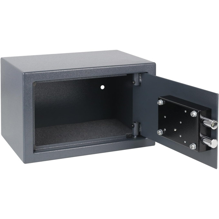 Сейф HMF 49200-11 з ключем, меблевий, 31x20x20 см, антрацит