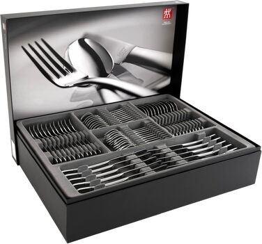 Набір столових приборів ZWILLING Nottingham на 72 предмети, нержавіюча сталь 18/10, полірована сталь для ножів, для 12 осіб