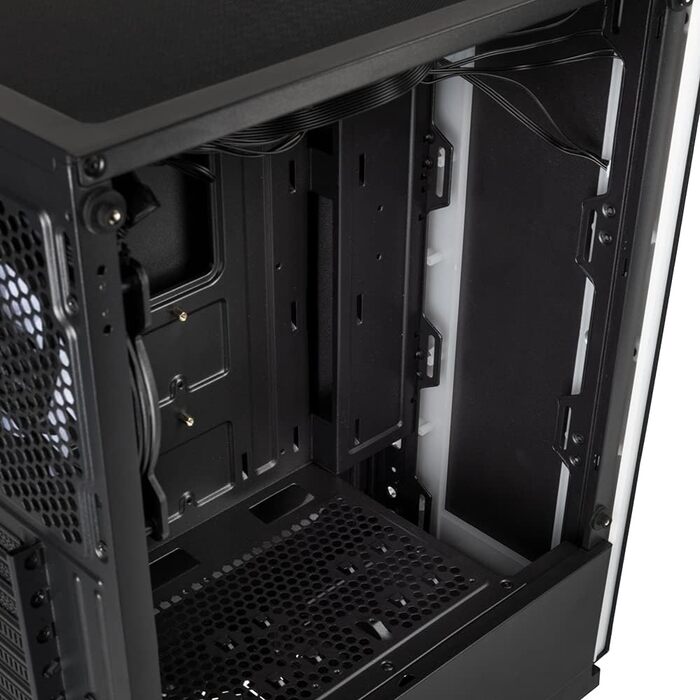 Корпус для ПК Kolink Inspire K11 ARGB Midi-Tower, чорний, з боковою панеллю з загартованого скла, RGB-вентилятор, підтримка водяного охолодження, ATX
