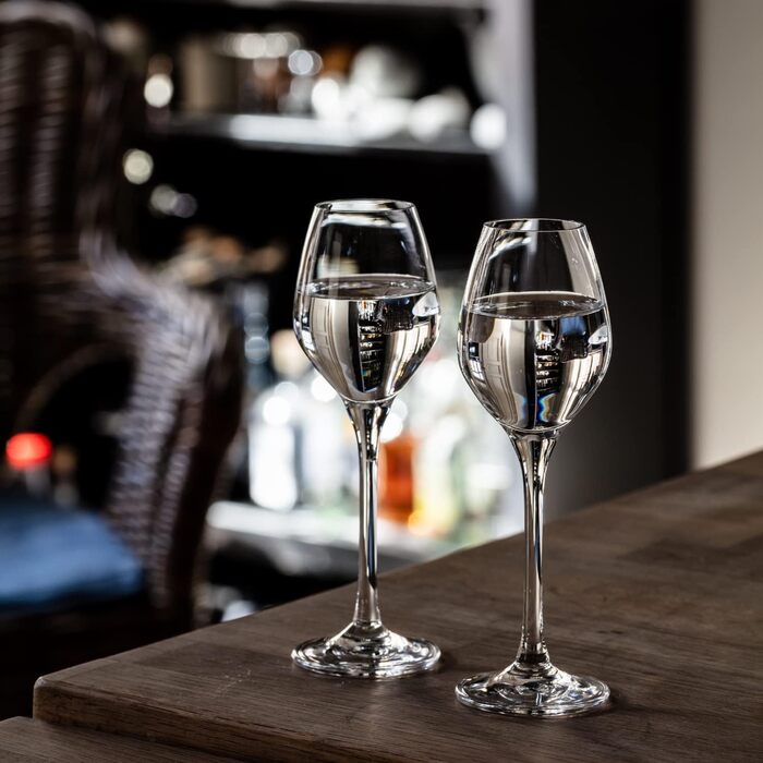 Набір келихів для шампанського KROSNO Champagnergläser Set (6 шт.) | 210 мл | Колекція Splendour | Крістал, без свинцю | Елегантний дизайн з високою ніжкою | Для шампанського, просекко та святкових випадків