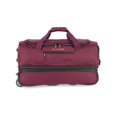 Дорожня сумка на колесах Travelite Basics Duffle L, 98-119 л, червоно-помаранчева (55 см)