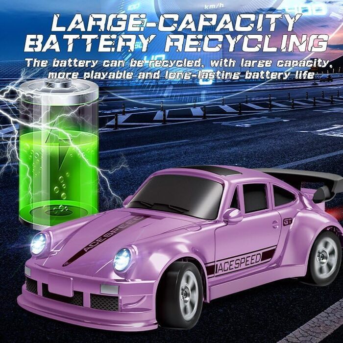 Umikk Mini RC Drift Car Pro 1:64 - Професійний радіокерований дрифт-кар 4WD для столу, подарунок для дорослих (Стиль 3)