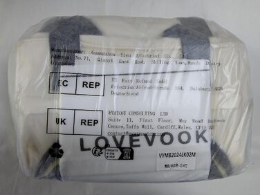 Жіночий рюкзак LOVEVOOK 2 в 1 для ноутбука 15.6'', водонепроникний, з USB, елегантний бежево-чорний, для школи, університету, подорожей, роботи