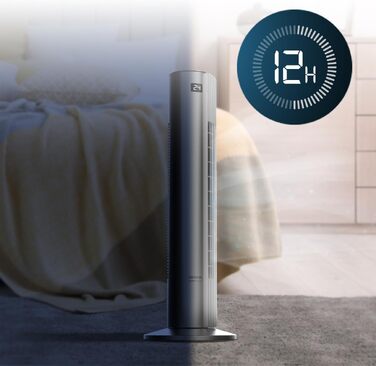 Вентилятор Cecotec EnergySilence 790 Skyline 50W 76 см з таймером, білий